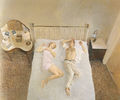 Christos Bokoros, Afternoon in a bedroom, 1989, oil on canvas, 150 x 150 cm