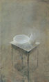 Christos Bokoros, Bowl and pitcher, 1988, oil on canvas, 101 x 60 cm