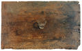 Χρήστος Μποκόρος, Ένα ποτήρι νερό και σπίρτα, 1988, λάδι σε ξύλο, 48 x 80 εκ.