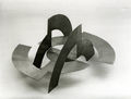 Άλεξ Μυλωνά, Ανάπτυξη του κύκλου. Μακέτα, πρόταση για κάθισμα σε Μουσείο1976, ανοξείδωτος χάλυβας, 40 x 70 εκ.