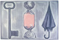 Ευγενία Αποστόλου, Μνήμες παιδικής ηλικίας, 1984, λάδι σε καμβά, 137 x 200 εκ.