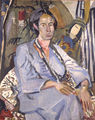Giorgos Mavroidis, Anna Saranti, 1960, oil, 90 x 65 cm