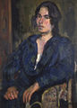 Giorgos Mavroidis, Anna Saranti, 1960, oil, 90 x 65 cm