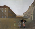 Μαριλίτσα Βλαχάκη,  Τα παιδικά χρόνια της Μαίρη Πόπινς, 2006, μικτή τεχνική, 120 x 100 εκ.
