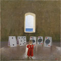 Marilitsa Vlachaki, Alice΄s difficult goodbyes, 2006, mixed media, 70 x 70 cm