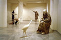 Παντελής Χανδρής, Υπόστασις ΙΙ, 2003, εγκατάσταση, ρητίνες, χρώματα, φιγούρες σε φυσικό μέγεθος, γκαλερί TinT, Θεσσαλονίκη