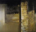 Γιώργος Ρόρρης, Υπαίθριο πλυσταριό, 1992-93, λάδι σε μουσαμά, 160 x 180 εκ.