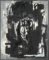 Γιάννης Μαλτέζος, Σύνθεση σε μαύρο, 1960, ακρυλικό σε μουσαμά, 102 x 82 εκ.