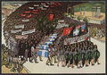 A. Tassos, Procession of the people of Athens, 1945, woodcut, 47 x 67 cm
