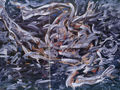 Triantafyllos Patraskidis, Dive, 1989, acrylic, 210 x 270 cm