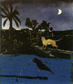 Μανώλης Χάρος, Αιγυπτιακή νύχτα, 1993, ακρυλικό, 59 x 67 εκ.