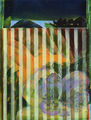 Μανώλης Χάρος, Binario fiorito, 2008, ακρυλικό σε μουσαμά, 100 x 75 εκ.
