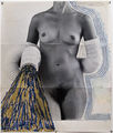 Eleni Mylonas, Aquarius. 1982, mixed media. 6 photographic prints, oilsticks, markers