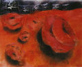 Μαριγώ Κάσση, Στον κήπο, 1997, μικτή τεχνική, 70 x 83 εκ.