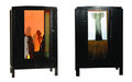 Marigo Kassi, Two X, 2009, closets, mixed media, 57 x 38 x 18 cm each