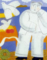 Φαίδων Πατρικαλάκις, Χωρίς τίτλο, 2001, λάδι σε μουσαμά