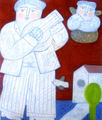Φαίδων Πατρικαλάκις, Χωρίς τίτλο, 2009, λάδι σε μουσαμά, 60 x 50 εκ.