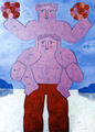 Φαίδων Πατρικαλάκις, Χωρίς τίτλο, 2012, λάδι σε μουσαμά, 140 x 100 εκ.
