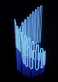 Αντωνία Παπατζανάκη, Infinite Fluctuations, 1988, λαμπτήρες φθορισμού, 45 x 51 x 45 εκ.
