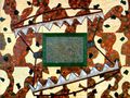 Περικλής Γουλάκος, Παγίδα, 2001, λάδι σε μουσαμά, 90 x 120 εκ.