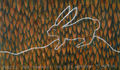 Περικλής Γουλάκος, Λαγός, 2001, λάδι σε μουσαμά, 80 x 130 εκ.