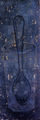 Περικλής Γουλάκος, Κουτάλι σε ποτήρι, 1995, παστέλ σε ξύλο, 145 x 50 εκ.