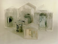 Katerina Zacharopoulou, Water Houses, 1997-98, installation, plexiglas, water, paper