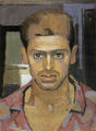 Costas Tsoclis, Self portrait, 1953, oil on canvas, 47 x 34 cm