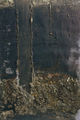 Κώστας Τσόκλης, Σύνθεση, 1959, τσιμέντο, κάρβουνα και ακρυλικά σε λινάτσα, 195 x 130 εκ.