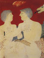 Alecos Fassianos, Two young men, 1970, oil, 80 x 60 cm