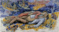 Παύλος Σάμιος, Happy day, 1994, εγκαυστική σε πανί, 50 x 100 εκ.