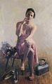 Παύλος Σάμιος, Χωρίς τίτλο, 2005-06, ακρυλικό σε μουσαμά, 138 x 85 εκ.
