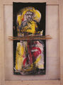 Άσπα Στασινοπούλου, Χωρίς τίτλο, 1990, μικτή τεχνική, 220 x 160 εκ.