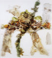 Chryssa Romanos, Still life, 1981, decollage on plexiglas, 120 x 100 cm