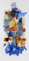Chryssa Romanos, Map-Labyrinth, 1985, decollage on plexiglas, 110 x 50 cm