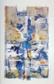 Chryssa Romanos, Map-Labyrinth, 1992, decollage on plexiglas, 200 x 132 cm