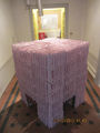 Nikos Tranos, Glacier, 2011, baked clay at 1,200 degrees, glazed, house furniture, 140 x 140 x 80 cm, 4th Athens Biennial 2013: Agora