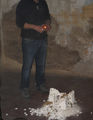 Nikos Tranos, Videotaped performance, group exhibition "Battlefield", The Art Foundation, Athens, 2011