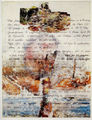 Chryssa Romanos, Page from Bloc-notes No 4, 1979, decollage on gelatin, 65 x 50 cm