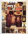 Chryssa Romanos, Reportage, 1965, collage on canvas, 65 x 55 cm
