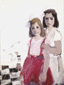 Julia Andriadou, Coralia and Julia, 1966, acrylic, 80 x 60 cm
