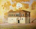Rallis Kopsidis, House in Sinasso, 1975, egg, 32 x 40 cm