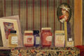 Γιάννης Μιγάδης, Αντικείμενα, 1995, ακρυλικό σε χαρτόνι, 50 x 70 εκ.