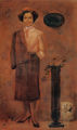 Yannis Migadis, Stisichorou Street, 1994, acrylic on canvas, 150 x 75 cm