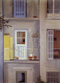 Yannis Migadis, Open space, 1977, acrylic on cardboard, 50 x 70 cm