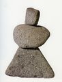 Αργυρώ Καρύμπακα, Φιγούρα 2, 1983-93, μαύρη πέτρα Αίγινας, ύψος 50 εκ.