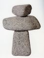 Αργυρώ Καρύμπακα, Φιγούρα 1, 1983-93, μαύρη πέτρα Αίγινας, ύψος 38 εκ.