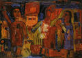 Vassilis Sperantzas, The Magic Garden, 1962, oil on canvas, 85 x 120 cm