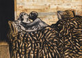 Michalis Manoussakis, Untitled, acrylic and charcoal on wood, 70 x 50 cm