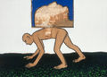 Michalis Manoussakis, Untitled, 2003, acrylic on wood, 50 x 70 cm